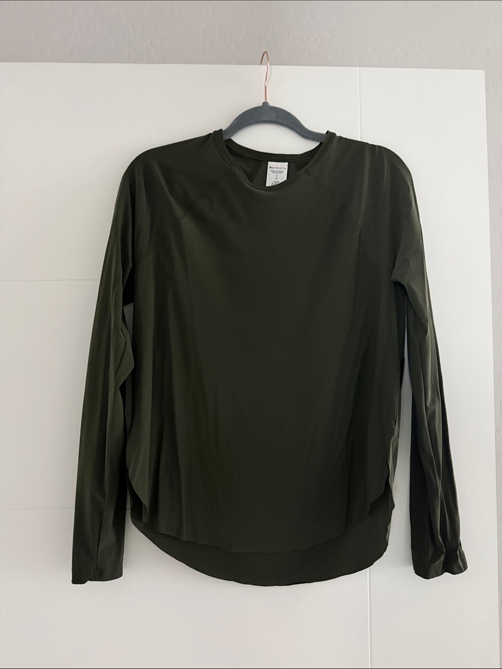 Athlete Women's Olive Long-Sleeve Active Top